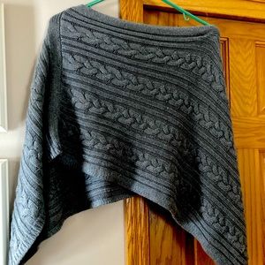 Women’s Gray Cape, from Ann Taylor LOFT.  One size fits all